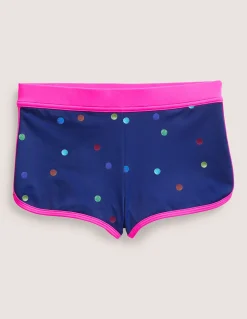 Boden Maillots & Tenues De Plage-Short de bain à motif Confettis métallisés arc-en-ciel bleu marine