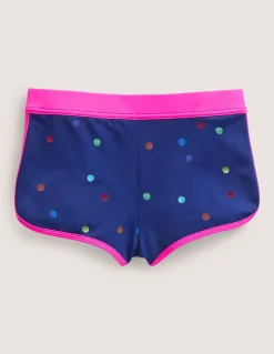 Boden Maillots & Tenues De Plage-Short de bain à motif Confettis métallisés arc-en-ciel bleu marine