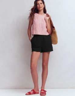 Boden Shorts-Short double-étoffe à enfiler Noir