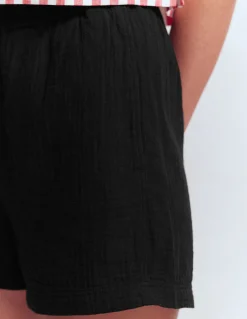 Boden Shorts-Short double-étoffe à enfiler Noir