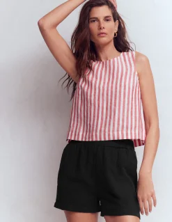 Boden Shorts-Short double-étoffe à enfiler Noir