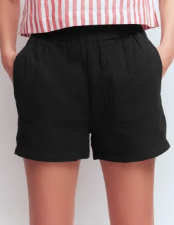 Boden Shorts-Short double-étoffe à enfiler Noir