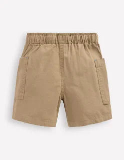 Boden Shorts-Short en coton à poches Marron