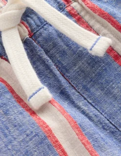 Boden Shorts|Ensembles Assortis-Short en coton et lin Rayé triple