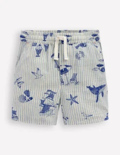 Boden Shorts|Ensembles Assortis-Short en coton et lin Front de mer