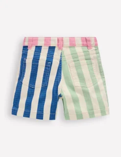 Boden Shorts-Short en jean Rayé pêle-mêle multi