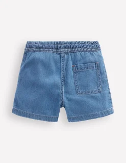 Boden Shorts-Short en jean doux Délavage Vintage Léger