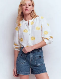 Boden Shorts-Short Primrose en jean Vintage moyen