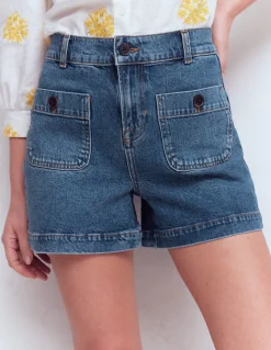 Boden Shorts-Short Primrose en jean Vintage moyen