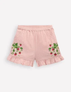 Boden Shorts|Ensembles Assortis-Short tissé à volants Fraise lotus