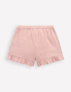 Boden Shorts|Ensembles Assortis-Short tissé à volants Fraise lotus