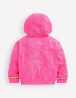 Boden Ensembles Assortis|Sweats-Sweat à capuche décontracté en éponge Rose brodé