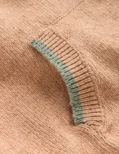 Boden Pulls & Gilets-Sweat à capuche en maille Avoine chine