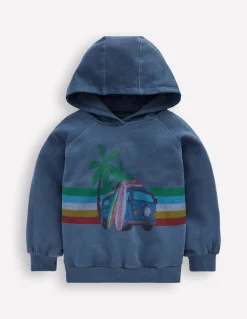 Boden Sweats|Tops & T-Shirts-Sweat à capuche graphique teint en pièce Van pour les vacances