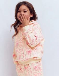 Boden Ensembles Assortis|Sweats-Sweat à capuche imprimé Animaux avoine