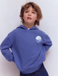 Boden Sweats|Tops & T-Shirts-Sweat à capuche motif avant et arrière Phases de la lune