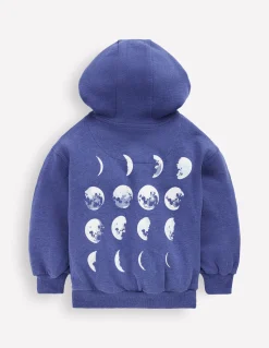 Boden Sweats|Tops & T-Shirts-Sweat à capuche motif avant et arrière Phases de la lune