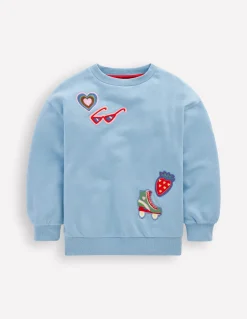 Boden Ensembles Assortis|Sweats-Sweat Bobbie à appliqué Écussons lac glaciaire