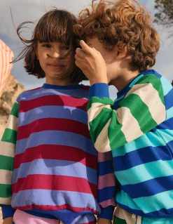 Boden Tops & T-Shirts|Sweats-Sweat imprimé Rayé pêle-mêle multi