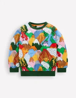 Boden Sweats|Tops & T-Shirts-Sweat imprimé pour tous les jours Volcans multi