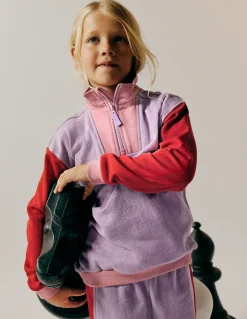 Boden Ensembles Assortis|Sweats-Sweat partiellement zippé Violet/rouge