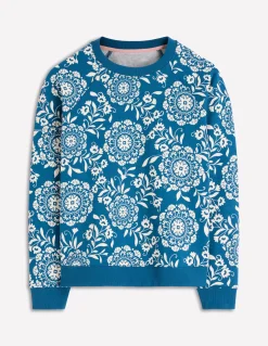 Boden Tops & T-Shirts-Sweat Rosa à imprimé Motif Decorative Blossom