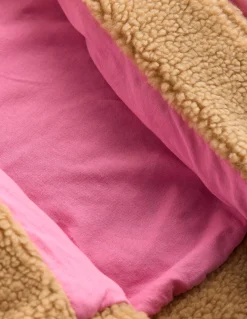 Boden Manteaux & Vestes-Sweat zippé décontracté en borg Borg à appliqué Love