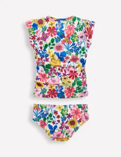 Boden Maillots & Tenues De Plage-Tankini à fronces Motif floral arc-en-ciel multi