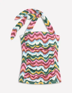 Boden Bikinis|Maillots De Bain-Tankini froncé Kythira Vague zigzag multi