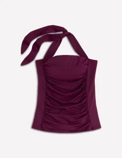 Boden Bikinis|Maillots De Bain-Tankini froncé Kythira Aronia