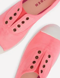 Boden Baskets|Chaussures Plates-Tennis sans lacets en toile Orchideenrosa