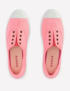 Boden Baskets|Chaussures Plates-Tennis sans lacets en toile Orchideenrosa