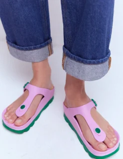 Boden Chaussures Plates|Sandales-Tongs Lyla Rose/vert