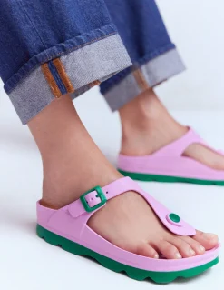 Boden Chaussures Plates|Sandales-Tongs Lyla Rose/vert