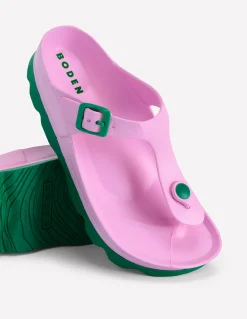 Boden Chaussures Plates|Sandales-Tongs Lyla Rose/vert