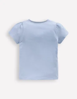 Boden Tops & T-Shirts-Top à manches bouffantes et super surpiqûres Tortues bleu brumeux
