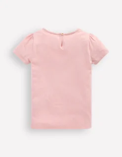 Boden Tops & T-Shirts-Top à manches bouffantes et super surpiqûres Glace lotus