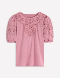 Boden Tops & T-Shirts-Top Ada à broderie anglaise Lilas