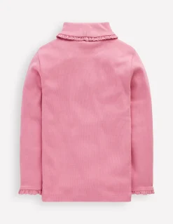 Boden Tops & T-Shirts-Top côtelé à col roulé Brume rose
