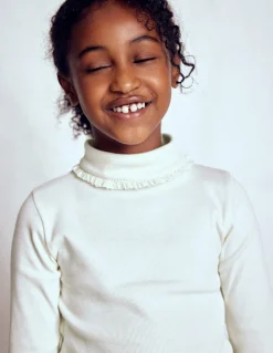 Boden Tops & T-Shirts-Top côtelé à col roulé Ivoire