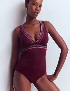 Boden Bikinis|Maillots De Bain-Top de tankini Porto Aronia, zigzag