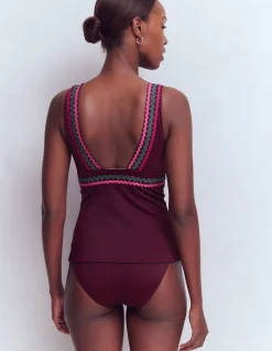 Boden Bikinis|Maillots De Bain-Top de tankini Porto Aronia, zigzag
