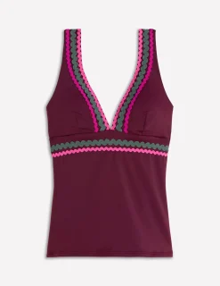Boden Bikinis|Maillots De Bain-Top de tankini Porto Aronia, zigzag