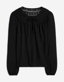 Boden Tops & T-Shirts-Top Edi à détails dentelle Noir