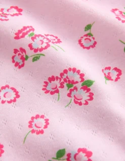 Boden Tops & T-Shirts-Top en pointelle à manches courtes Pâquerette lotus