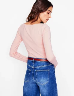 Boden Tops & T-Shirts-Top essentiel à col bateau en jersey Milchshake