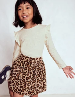 Boden Tops & T-Shirts-Top flammé à manches volantées Ivoire doux