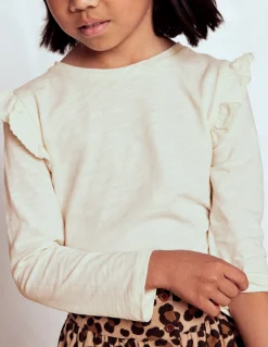 Boden Tops & T-Shirts-Top flammé à manches volantées Ivoire doux