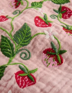 Boden Tops & T-Shirts|Ensembles Assortis-Top tissé et brodé à volants Fraises lotus