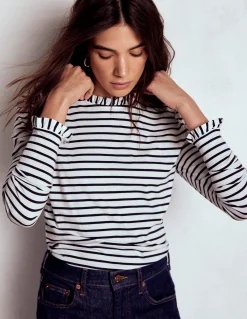 Boden Tops & T-Shirts-Top volanté ultra-doux Black